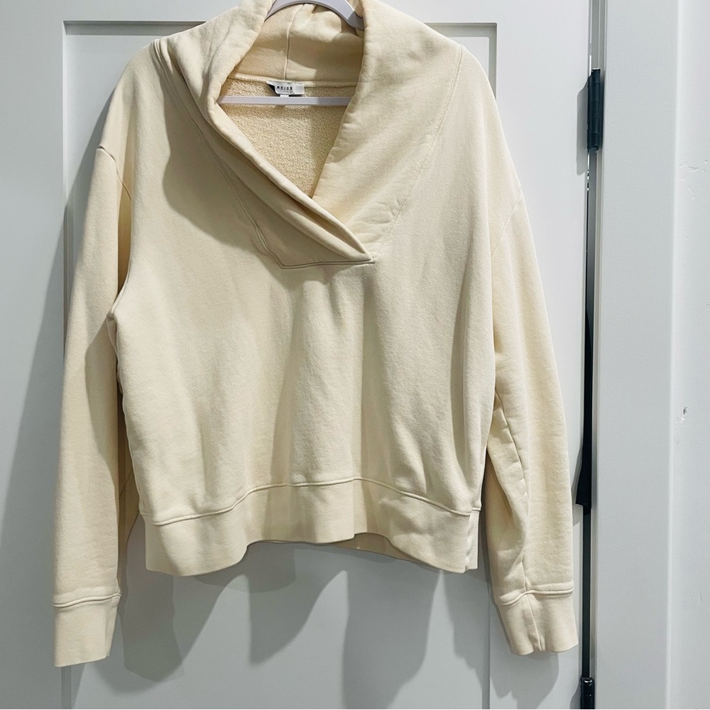 Reiss Astrid Shawl Collar Loungewear Sweatshirt